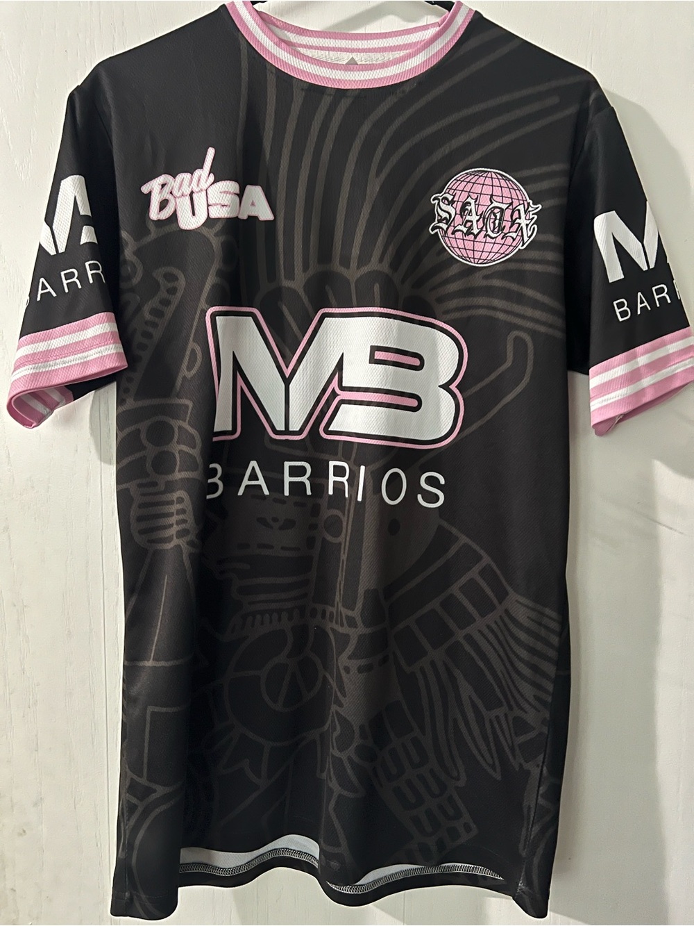 Kids' Black & Pink Graphic Jersey